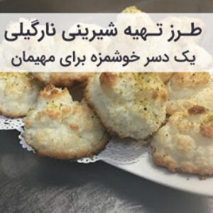 طرز تهیه شیرینی نارگیلی