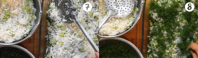 دم کشیدن برنج