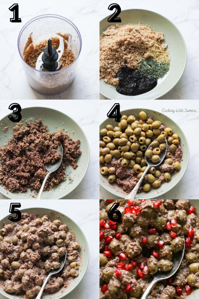 مراحل طرز تهیه زیتون پرورده
