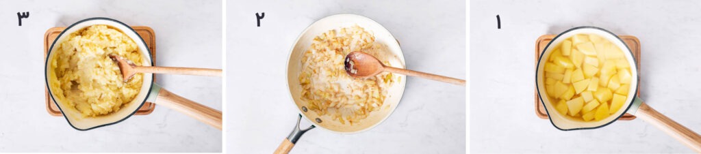 طرز تهیه پیراشکی سیب زمینی