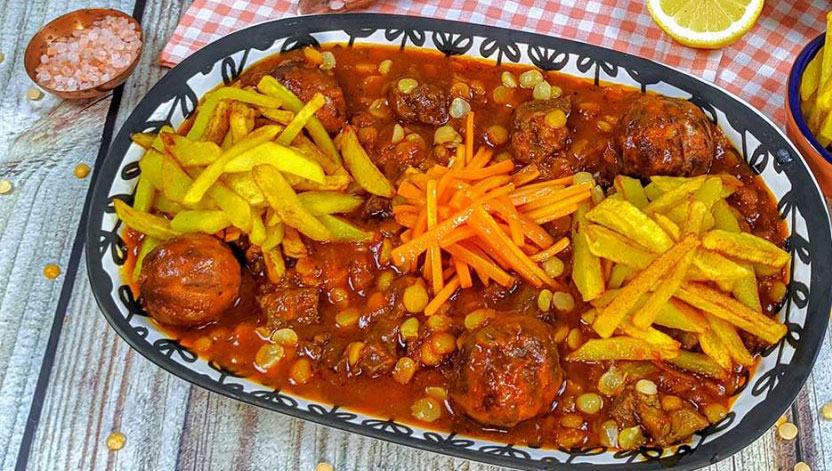 خورش قیمه با ادویه ترکیبی