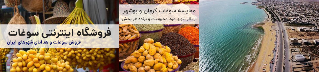 مقایسه سوغات کرمان و بوشهر 1 مقایسه سوغات کرمان و بوشهر