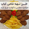 طرز تهیه شامی کباب مجلسی خوشمزه با گوشت چرخ کرده