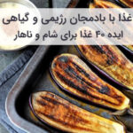 غذا با بادمجان رژیمی و گیاهی با طرز تهیه
