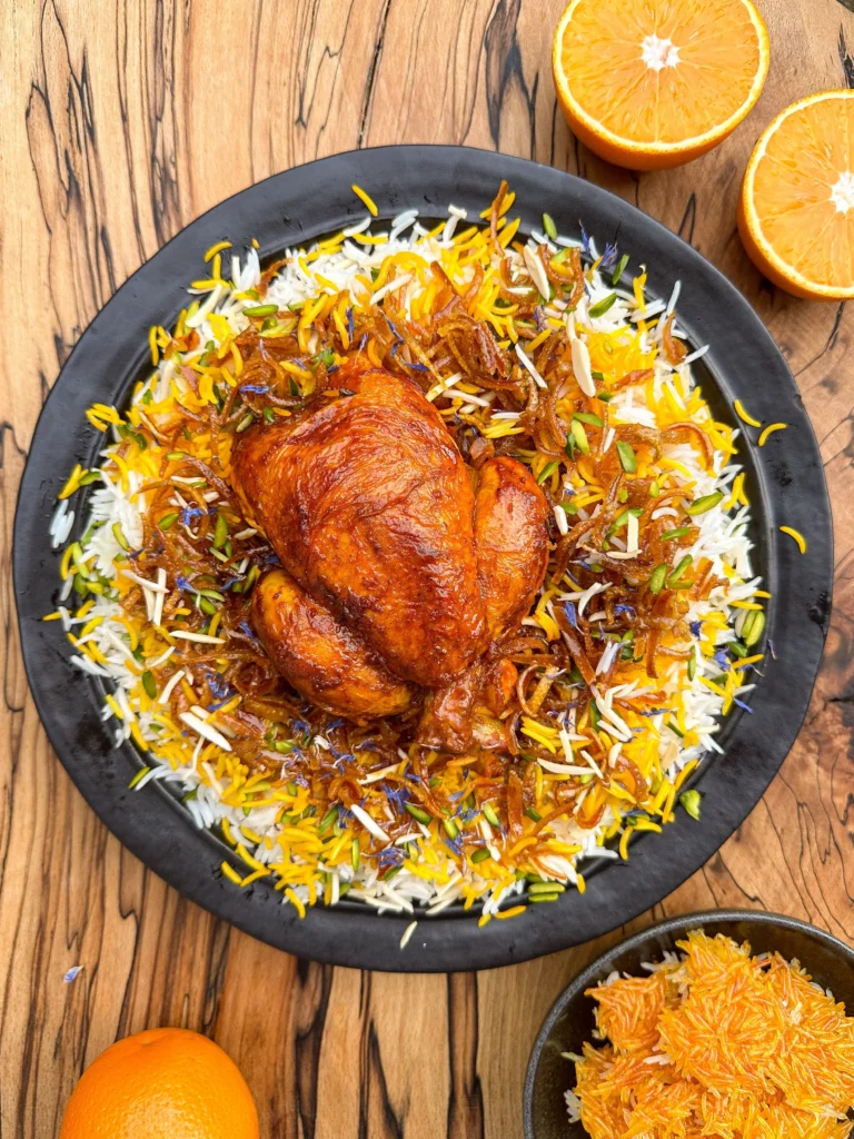 طرز تهیه شیرین پلو 4 شیرین پلو