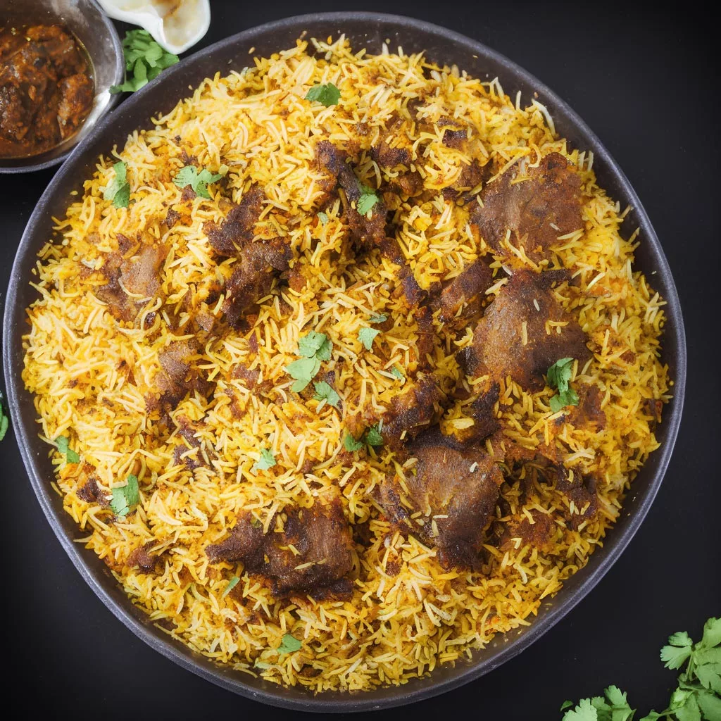 طرز تهیه بریانی 2 بریانی مجلسی با گوشت گوسفندی