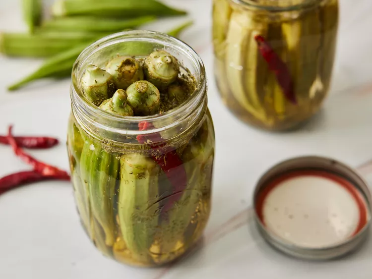 طرز تهیه ترشی بامیه 5 ترشی بامیه
