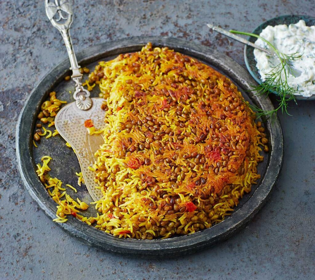 طرز تهیه ماش پلو 4 سرو ماش پلو